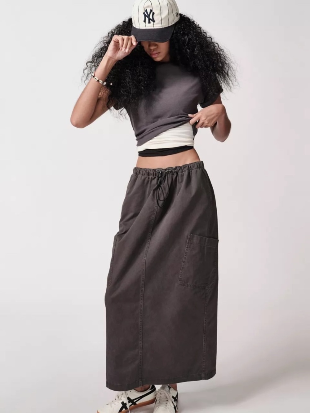 BDG Ulla Cargo Midi Skirt